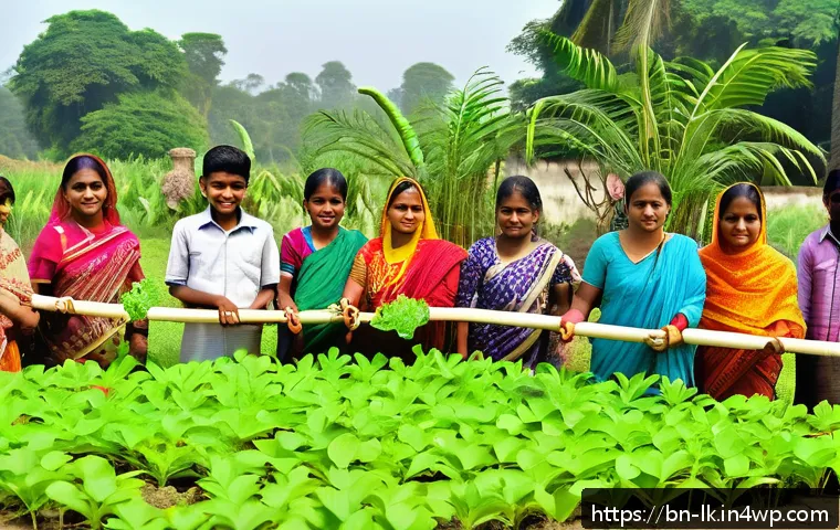 에코크리에이션의 사회적 인식 변화 - A vibrant community tree planting event in a lush green park in Bangladesh, featuring diverse groups...