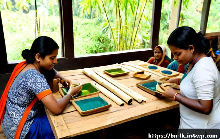 에코크리에이션에서의 디자인 사고 - Photorealistic collaborative eco-creation workshop in Bangladesh, diverse adult designers and local ...